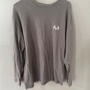 Vintage Buck Brand Realtree Shirt Men's XL Expedition Long Sleeve Gray Hunting